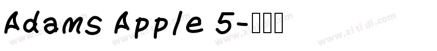 Adams Apple 5字体转换